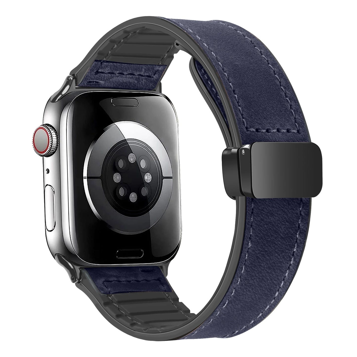 Lederarmband für Smartwatch kompatibel mit 40 41 42 44 45 46 49 mm