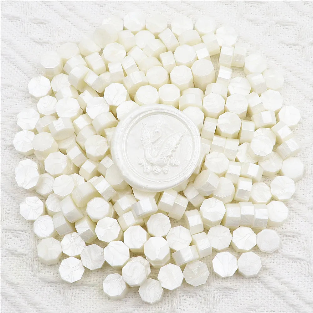 Vielseitige achteckige Siegelwachsperlen für handgemachte Dekorationen