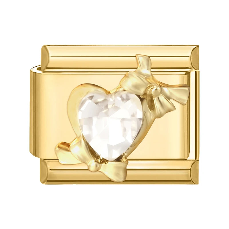 Elegantes Edelstahl Charm Armband mit Zirkon für Frauen