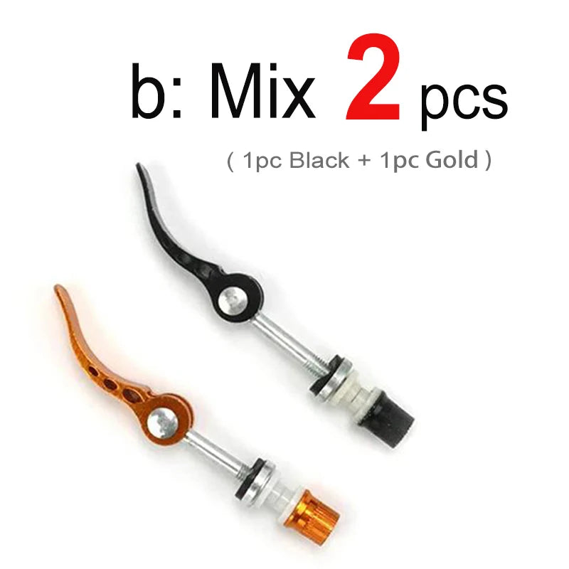 Leichte Aluminium Sattelstützenklemme M6 x 65 mm mit Schnellverschluss, bunt