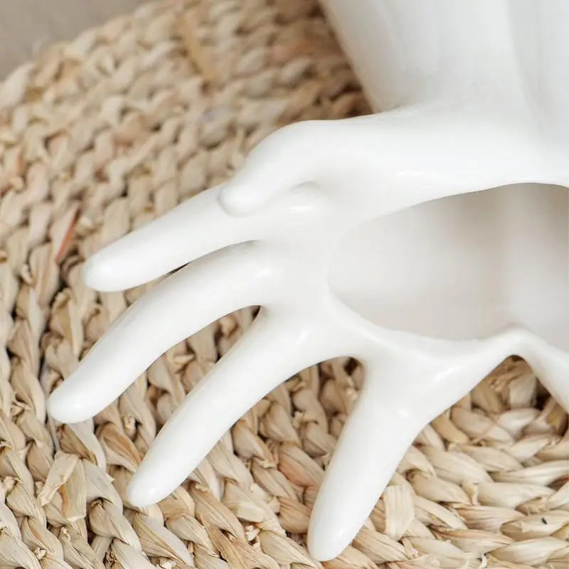 Handgeformte Keramik Vase nordischer Stil für moderne Wohnkultur