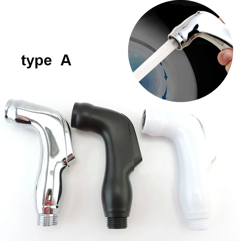 Hygienischer Weiß-Silber Handheld Bidet Duschkopf mit selbstreinigender Funktion