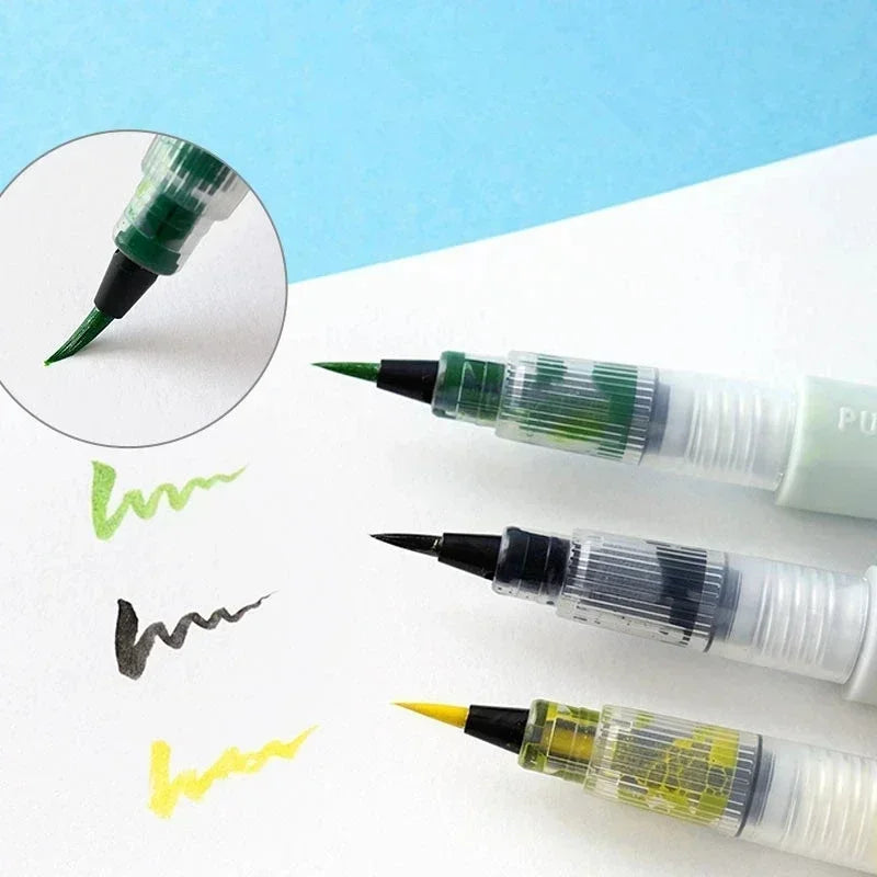 Mehrfarbiger Bling Pinselstift mit funkelndem Aquarellglitzer