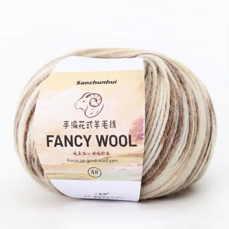 50g Farbverlauf Wolle Acryl Mischgarn zum Stricken Häkeln DIY Schals