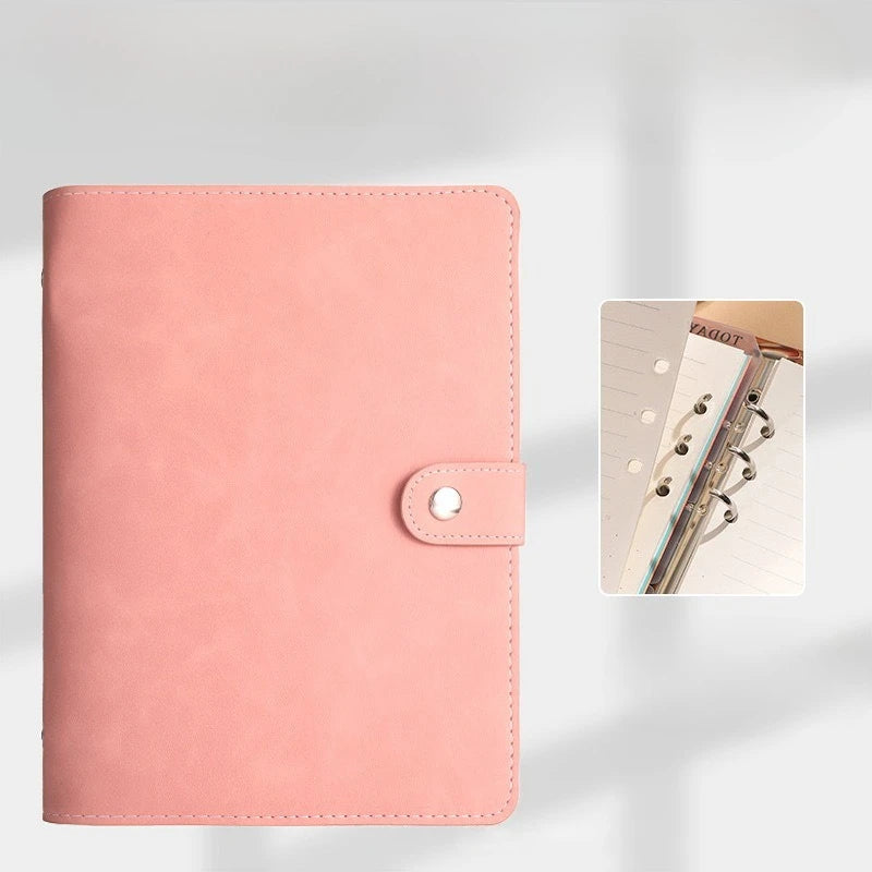 A5 A6 A7 PU Notizbuch Hülle DIY Ringbuch für Tagebuch Agenda Fotoalbum