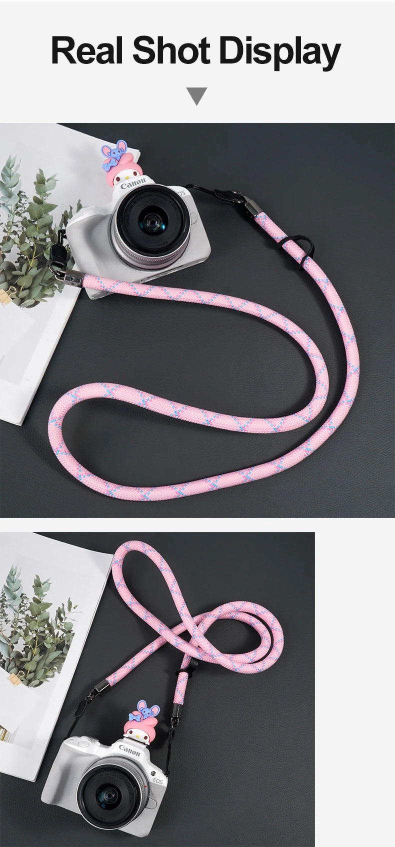 Schultergurt für Kamera passend für verschiedene Marken