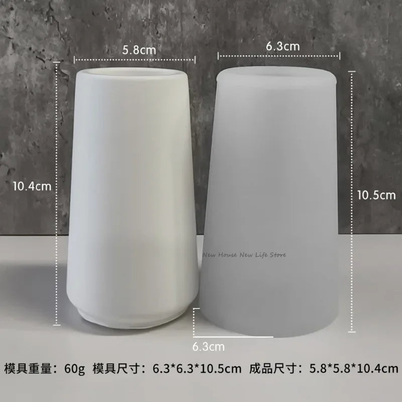 Silikonform Zylindrische Vase für Gips Epoxidharz Kerzen Deko DIY