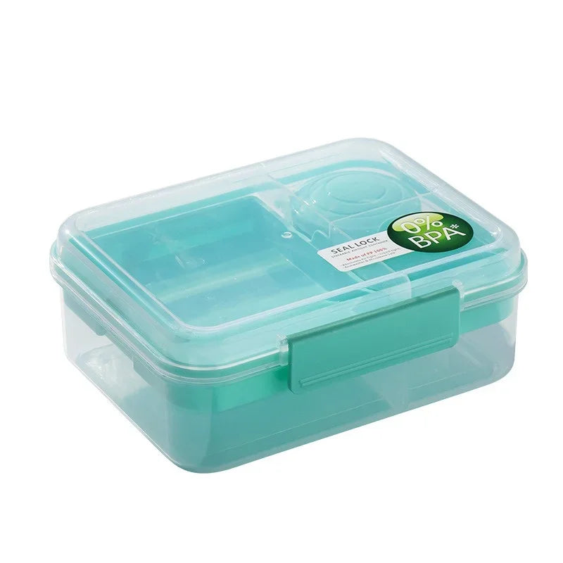 Tragbare Doppelschicht Lunchbox 1250/1650 ml mit Unterteilungen