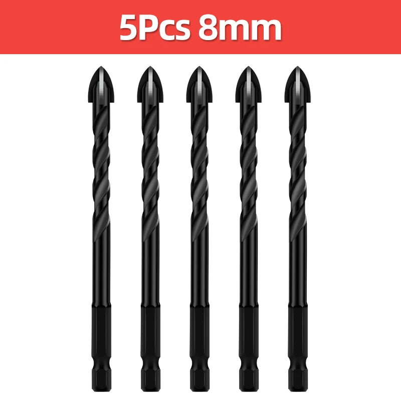 Multifunktionales Spiralbohrer Set für Beton Fliesen und Metall