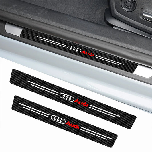 4er Set Carbon Optik Einstiegsleisten Aufkleber – Türschweller Schutz Auto