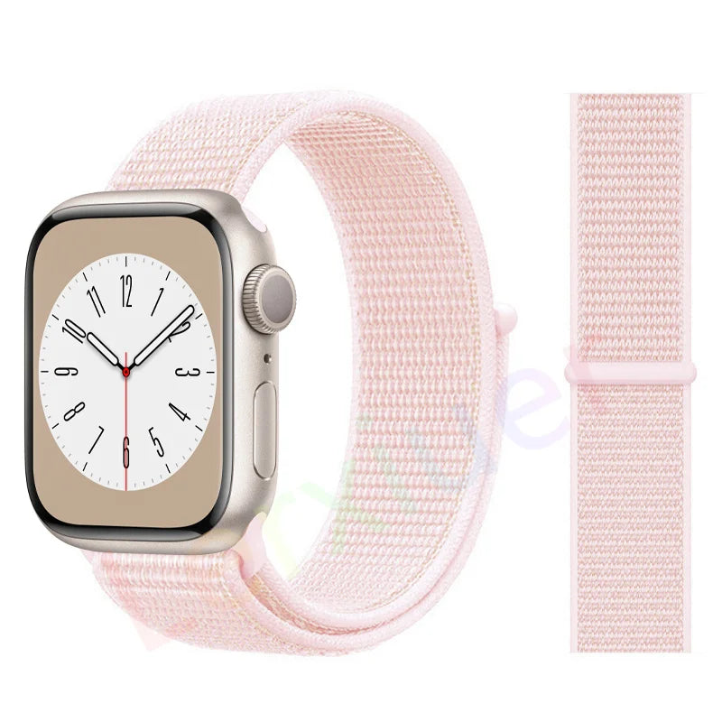 Nylon Schlaufenarmband für Apple Watch alle Serien und Größen