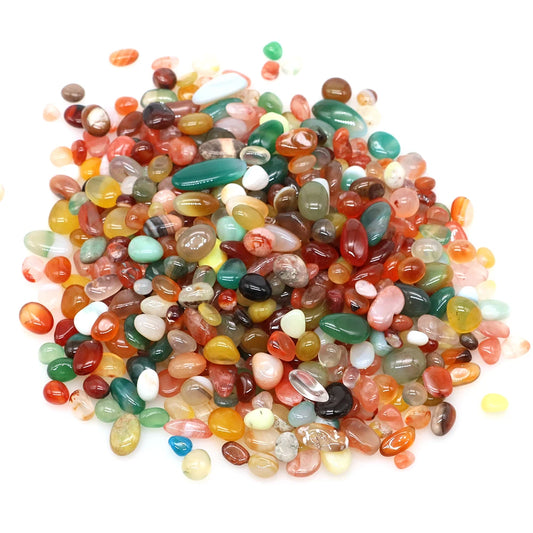 Naturstein Trommelkies Achat Quarz für Deko, Heilung & DIY Projekte