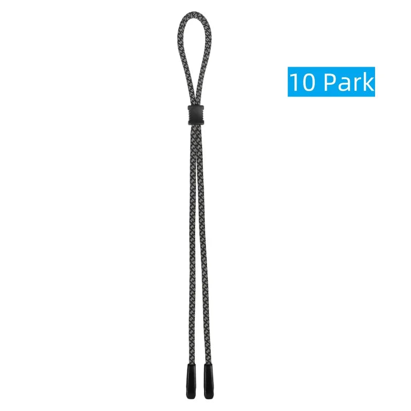 10 Stück reflektierende Brillenbänder Dual-Loch für sicheren Halt Nacht