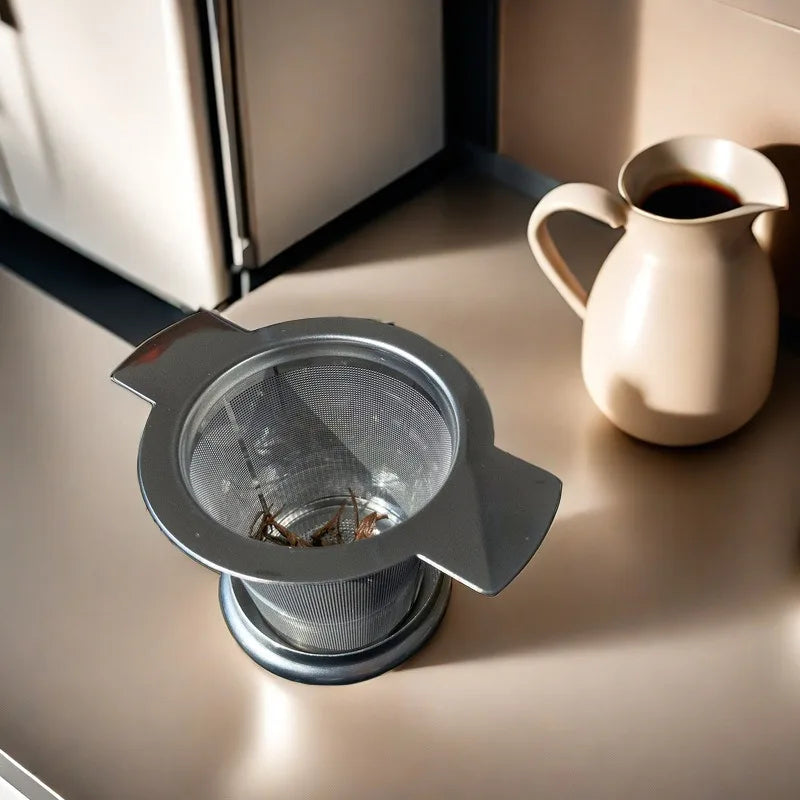 Edelstahl Teesieb Wiederverwendbares Mesh Filter Sieb für Tasse Tee