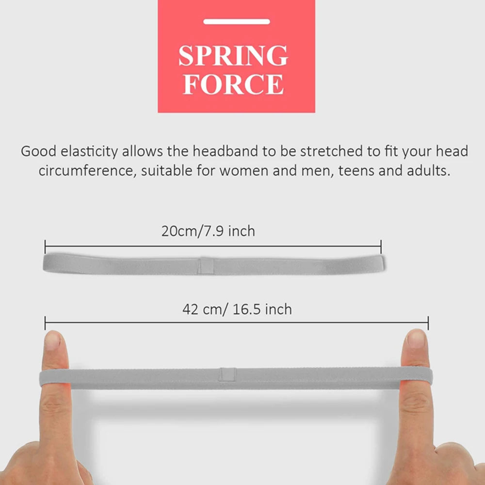 4er Set Sport Stirnbänder – Rutschfest, Elastisch für Yoga & Workout Damen Herren