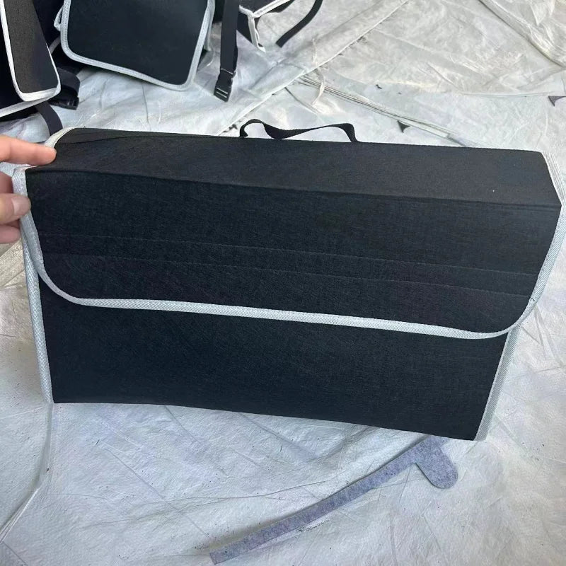 Graues Anti-Rutsch Kofferraum Organizer Fach aus Weichfilz – Werkzeug Aufbewahrung