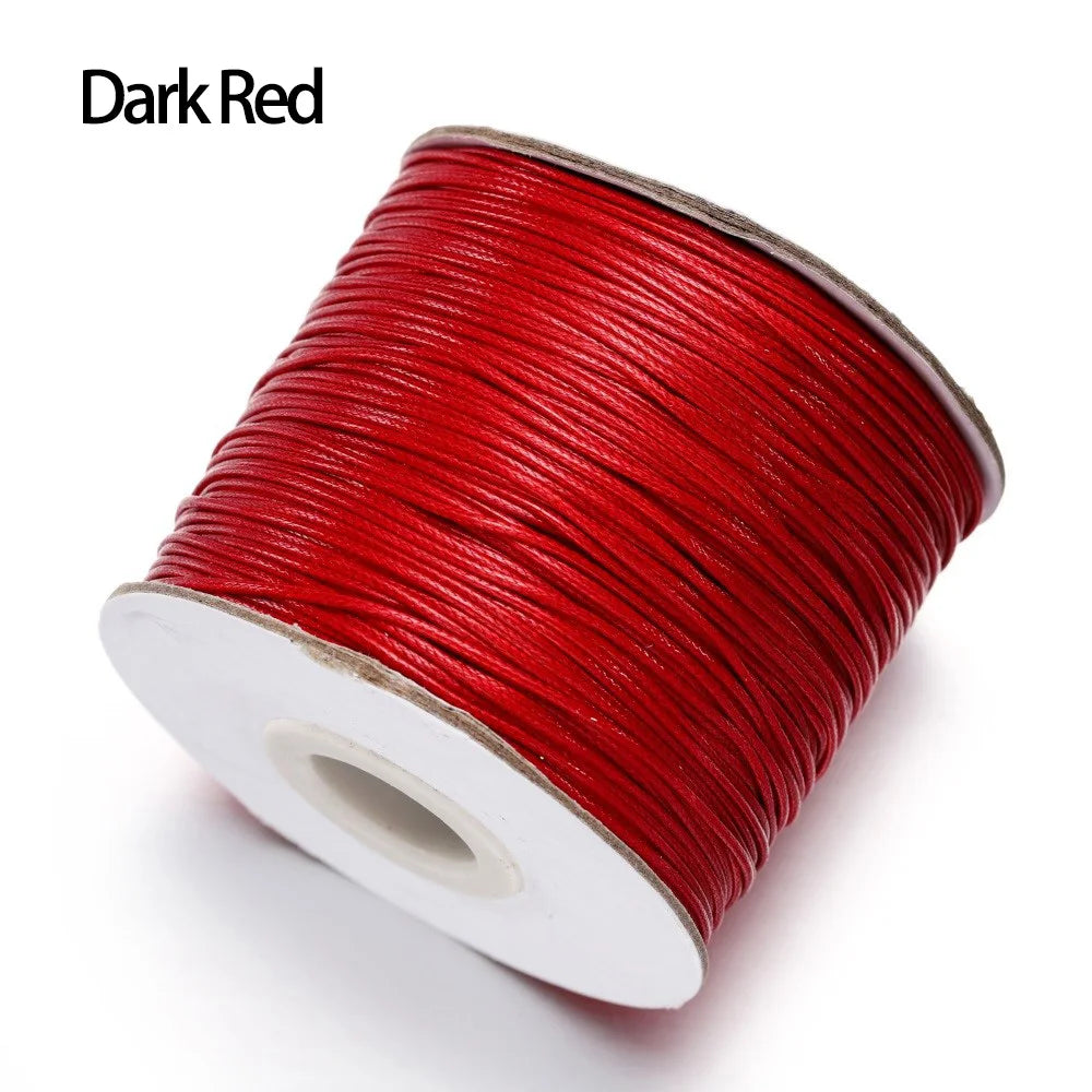 Gewachste Baumwollschnur 10m DIY Schmuckband Leder Faden für Armbänder