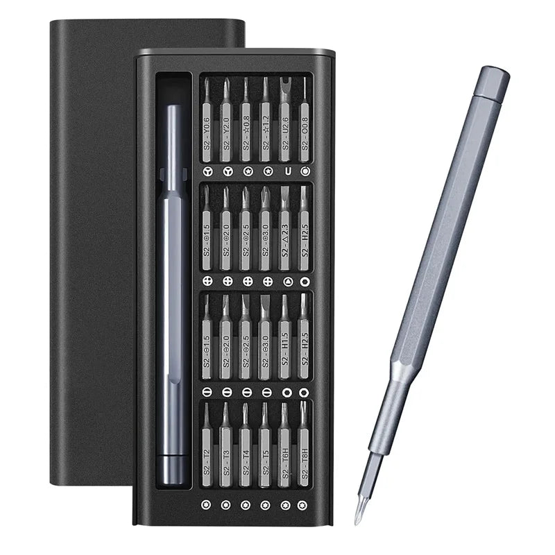 25in1 Präzisions-Schraubendreher Set mit Kreuzschlitz Torx Flachkopf Magnet