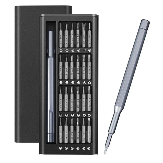 25in1 Präzisions-Schraubendreher Set mit Kreuzschlitz Torx Flachkopf Magnet