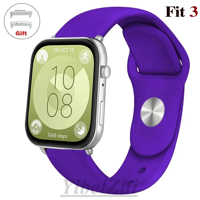 Wasserdichtes Silikonband in diversen Farben – perfekt für Huawei Watch FIT 3 - FIT 2