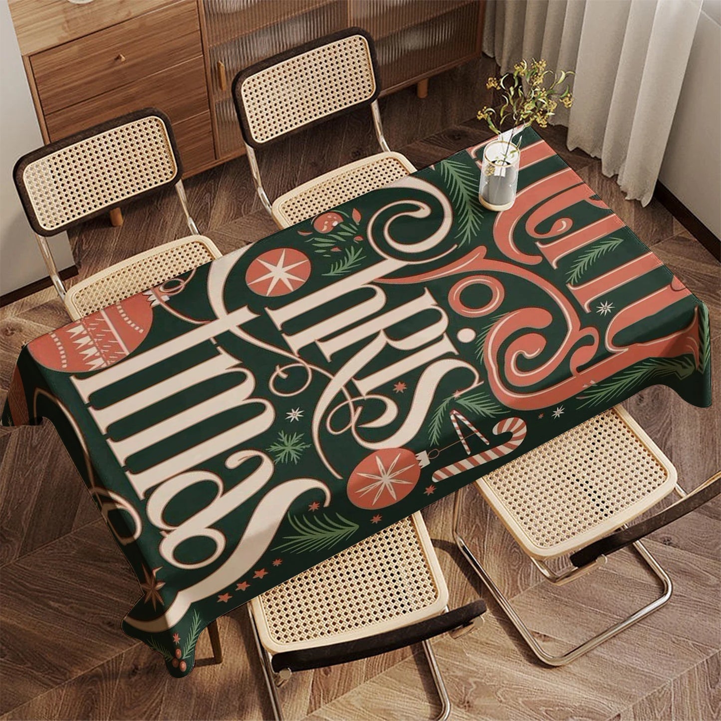 Wasserdichte gestreifte Tischdecke für Wohn und Partynutzung