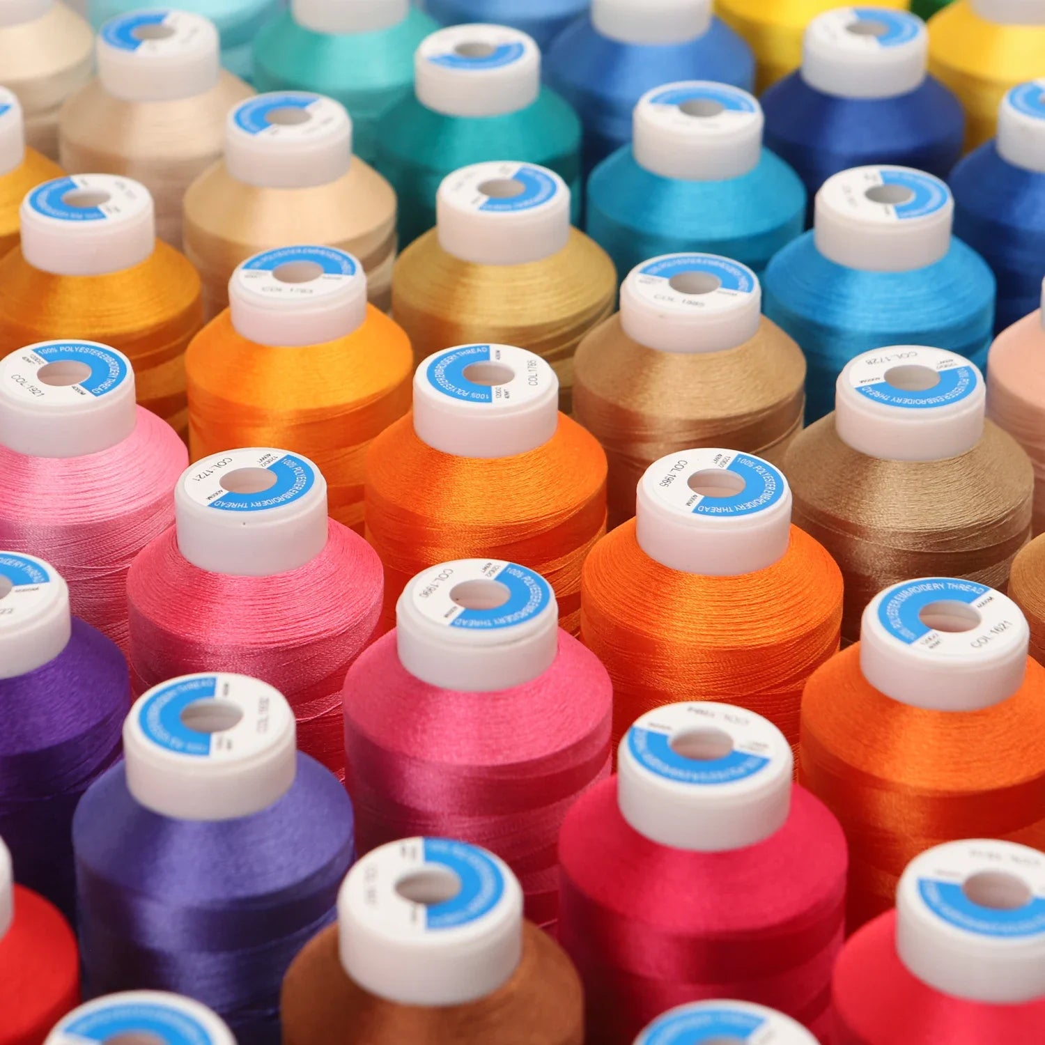 Polyester Stickgarn 80 Farben 4000m Rollen für große Nähmaschinen-Yabubest - Home & More