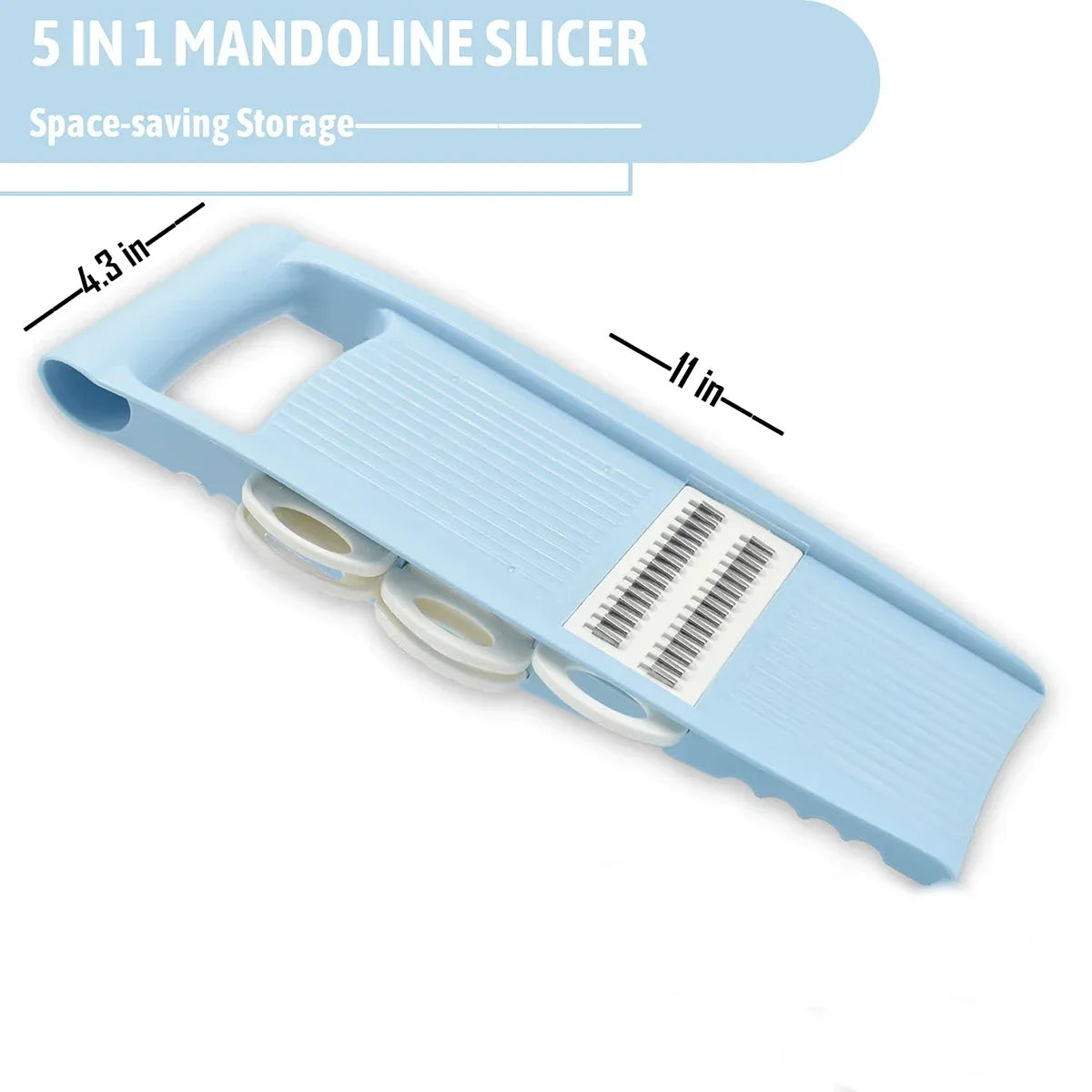 5-in-1 Mandolinenschneider Gemüseschneider mit mehreren Edelstahlklingen