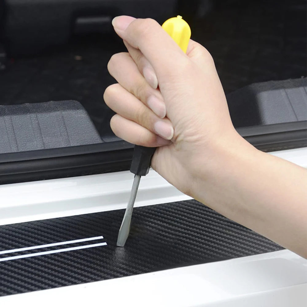 4er Set Carbon Optik Einstiegsleisten Aufkleber – Türschweller Schutz Auto