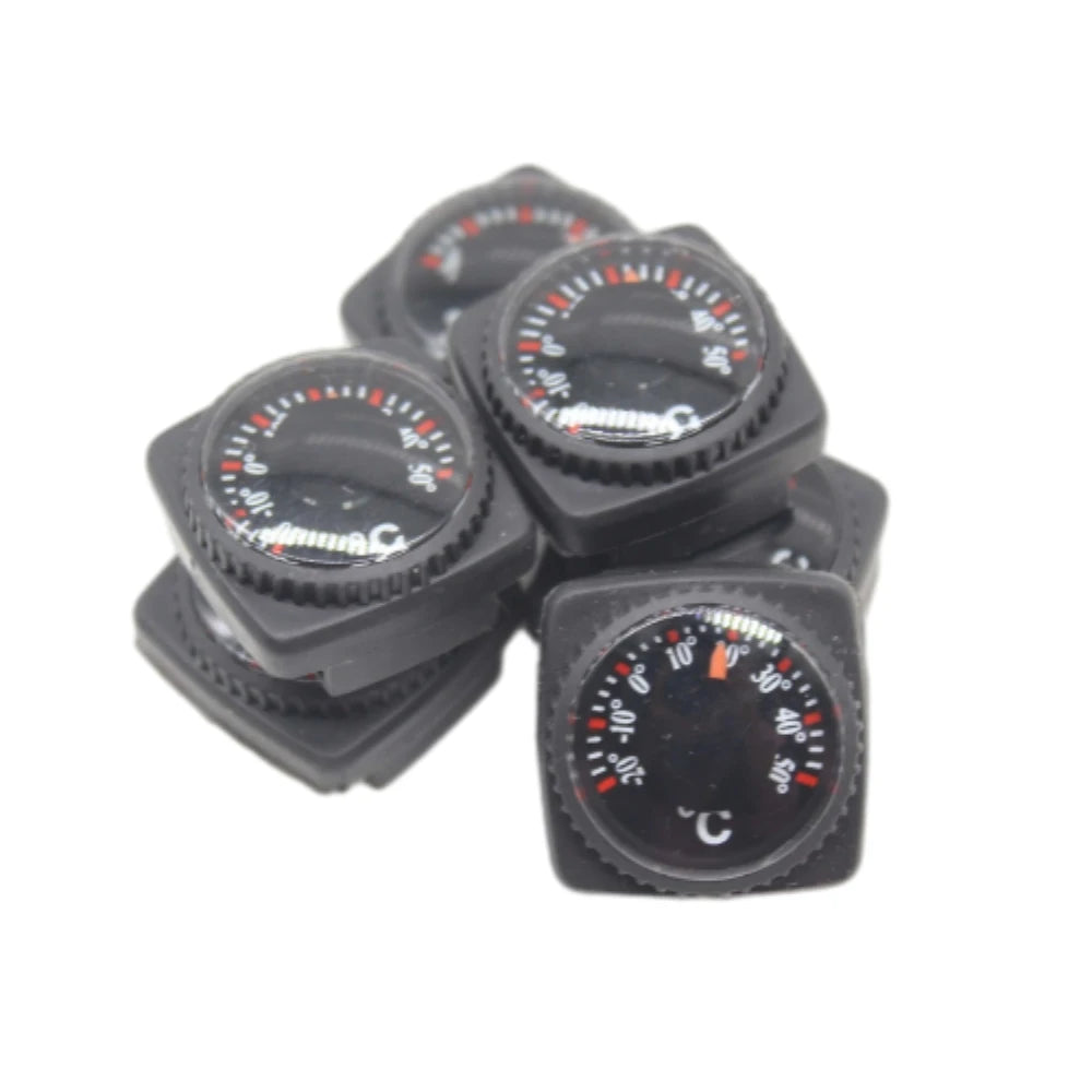 5er Set Mini Außenthermometer 20mm Wasserdicht Kunststoff Celsius