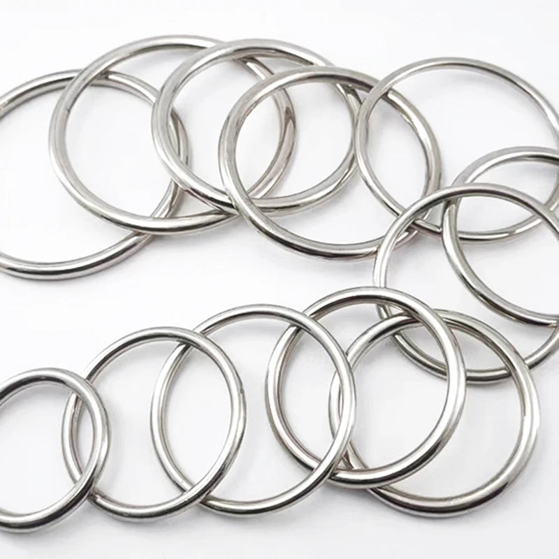 Edelstahl O Ring Schnallen 15-100mm 2 5 Stück Karabiner Gurtband Haken