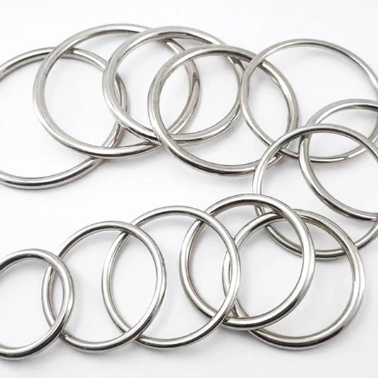 Edelstahl O Ring Schnallen 15-100mm 2 5 Stück Karabiner Gurtband Haken