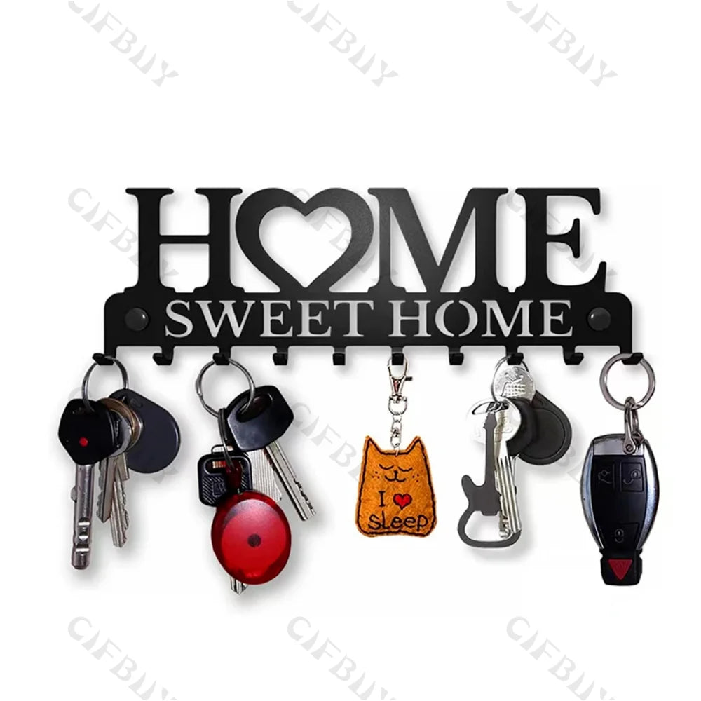 Metall Schlüsselhalter und Mantel Haken Wand Dekor für Zuhause