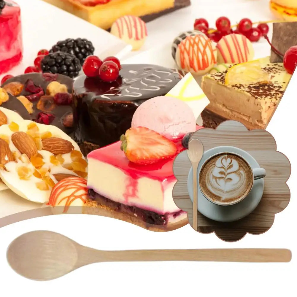 Holz Löffel Bambus Tee Löffel Küche Servierlöffel Kochwerkzeug 1 bis 3 Stück
