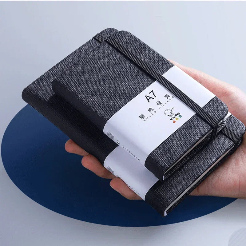 A7 Mini Notizbuch Tasche für unterwegs - praktischer Organizer für Schule - Büro