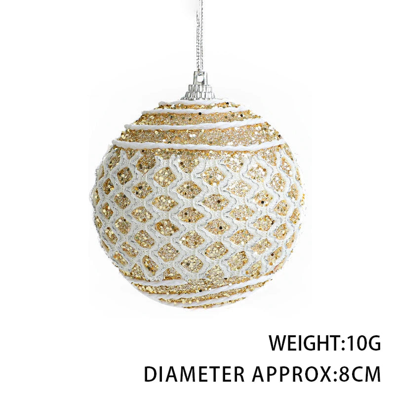 Elegante Weihnachtskugel mit Gittermuster für festliche Dekoration