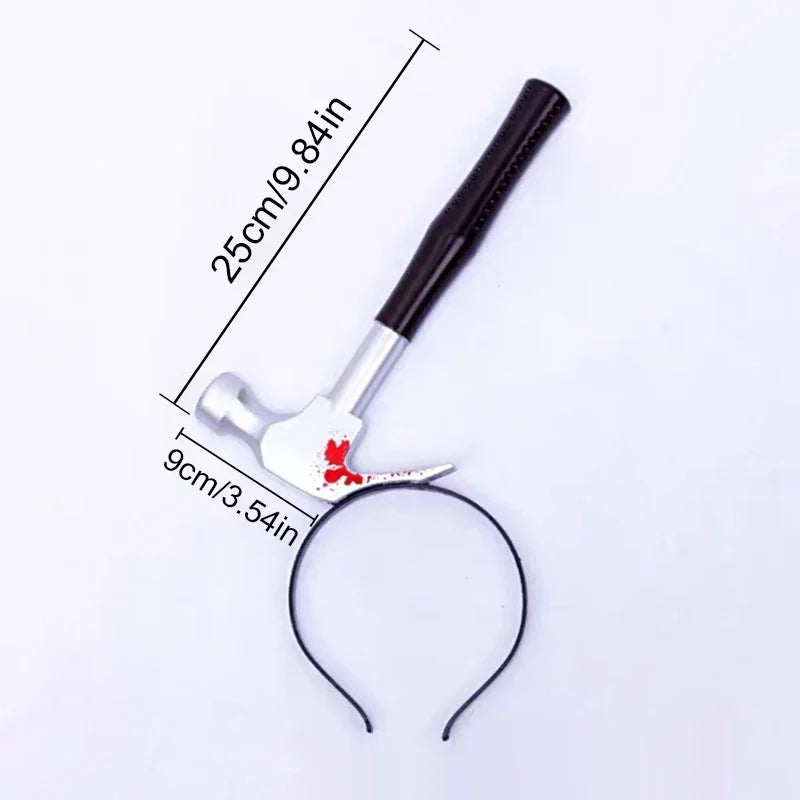 Halloween Party Haarbänder mit Messer, Axt, Hackmesser und Schere