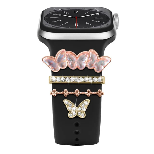 Dekoration für Apple Watch Band Ultra2 10 9 8 Diamant Schmuck Armband Zubehör für Samsung/Huawei Uhr 20/22mm Armband Charms-Yabubest - Home & More