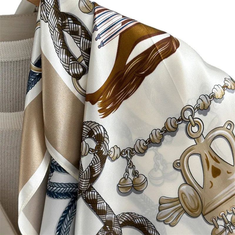 Vielseitiger Seidenschal für Damen aus Tussah-Seide-Yabubest - Home & More