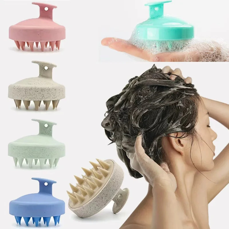 Silikon Shampoo-Bürste für sanfte Kopfhautmassage & Reinigung