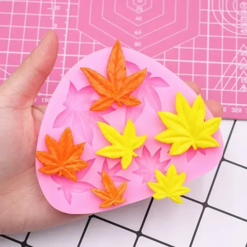 Ahornblatt Silikonform für Kuchen Schokolade Dessert Dekoration DIY