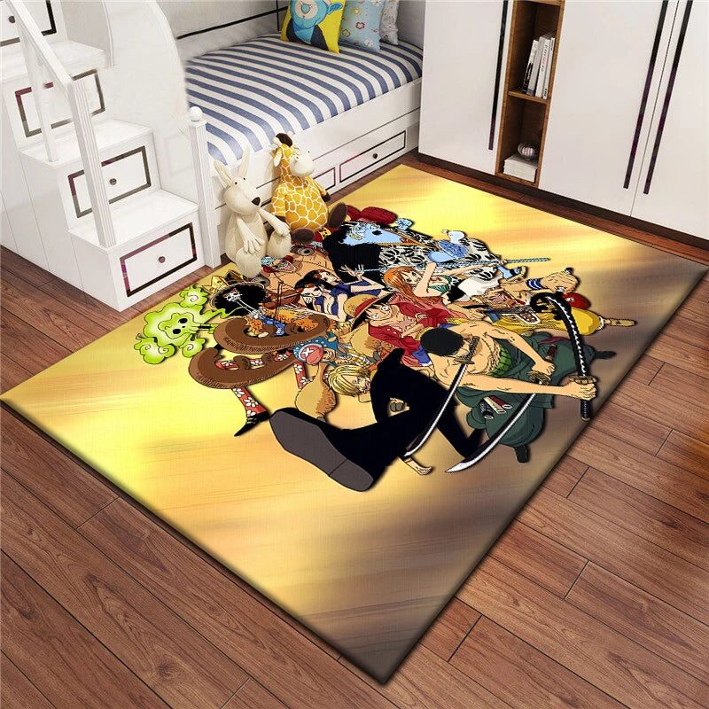 Cartoon bedruckter rechteckiger Teppich aus Polyester