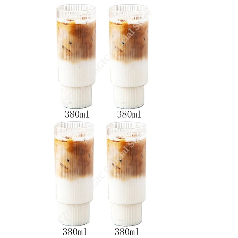 Hitze beständige transparente Kaffeetasse aus Glas für Tee Saft und Milch-Yabubest - Home & More