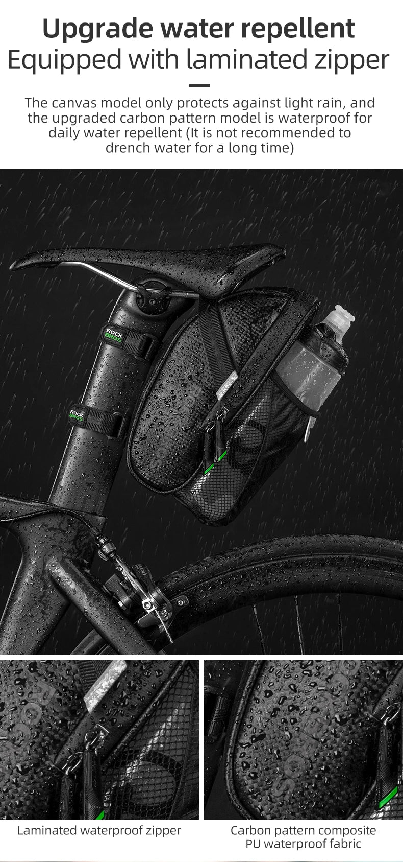 ROCKBROS wasserdichte Fahrrad Hecktasche für MTB und Rennrad-Yabubest - Home & More
