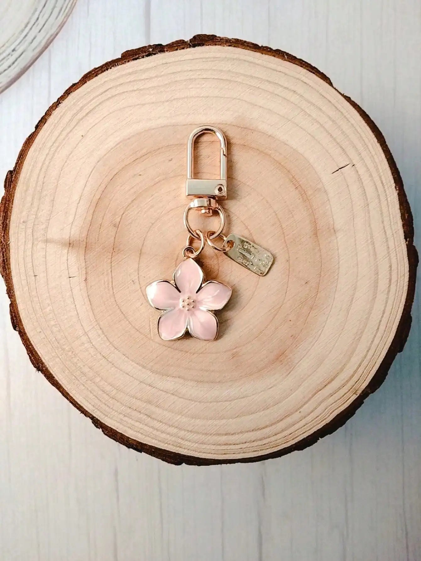 Weißer Birnenblüten Schlüsselanhänger aus Zinklegierung ornament-Yabubest - Home & More