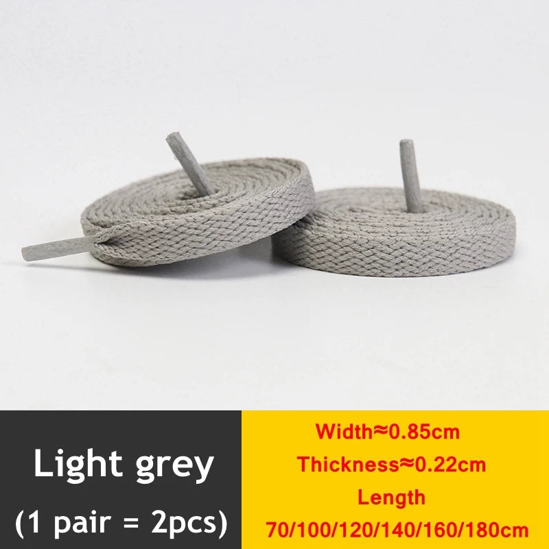 1 Paar flache verdickte Schnürsenkel für High-Top-Sneaker in 25 Farben