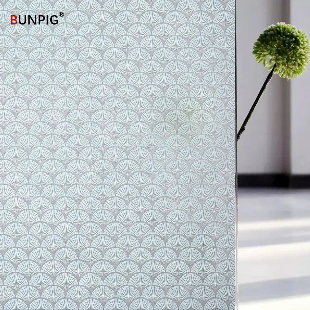 BUNPIG Fensterfolie Sichtschutz & UV-Schutz | Selbstklebend & Mattiert