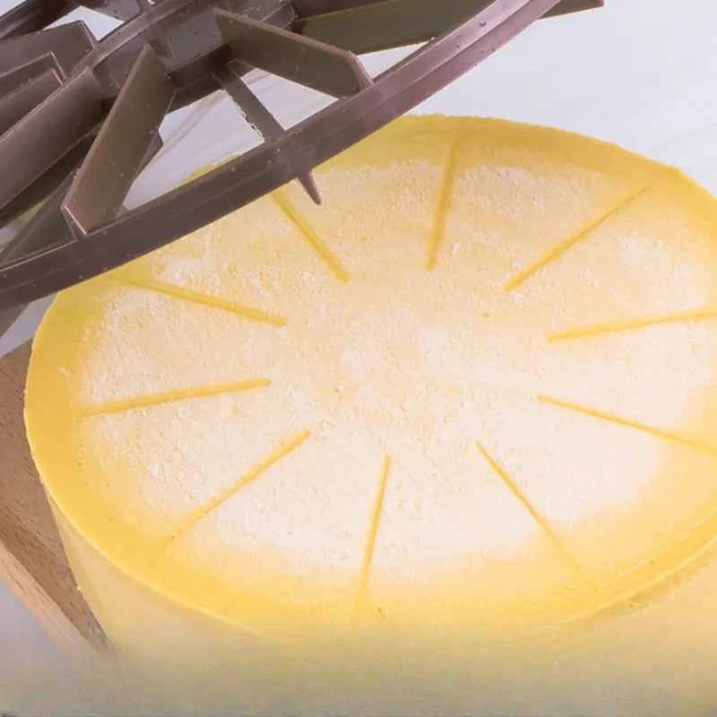 Brot Kuchen Teiler für gleiche Portionen Schneidemarkierung Backwerkzeug