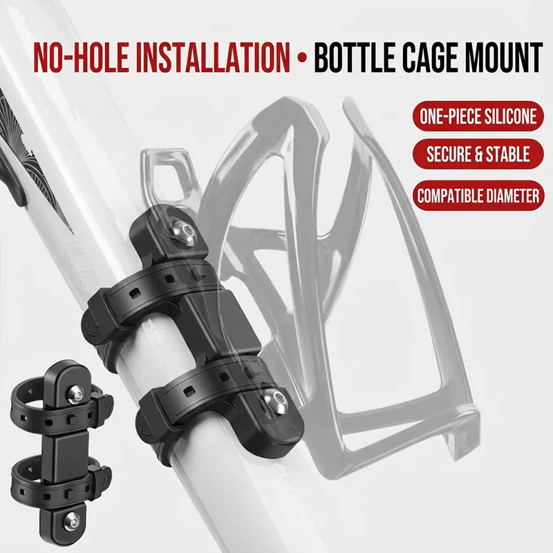 Bohrfreier Silikon-Fahrrad-Flaschenhalter, ultraleicht, bunt-Yabubest - Home & More