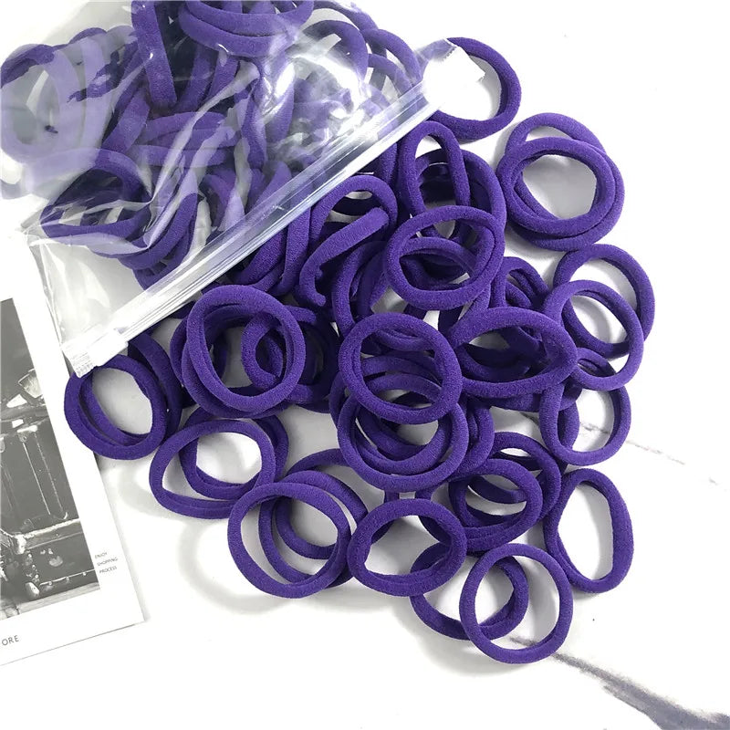 20/50 Teile/satz Haarbänder für Frauen Mädchen Grundlegende Haar Gummi Krawatten Seile 4 cm Einfache Elastische Stirnband Haar Zubehör pferdeschwanz Halter - Yabubest - Home & More