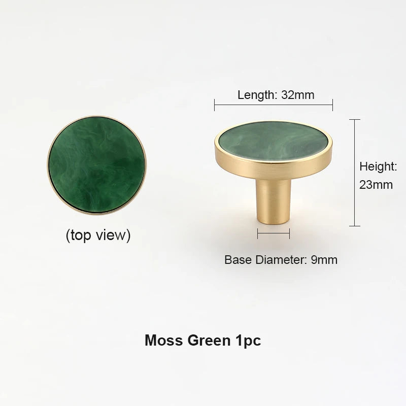 Zinklegierungs-Möbelgriff 50mm – moderner New Chinese Stil, Einzelloch